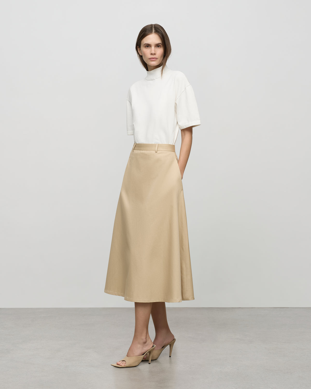Theodora Skirt in Sandstone