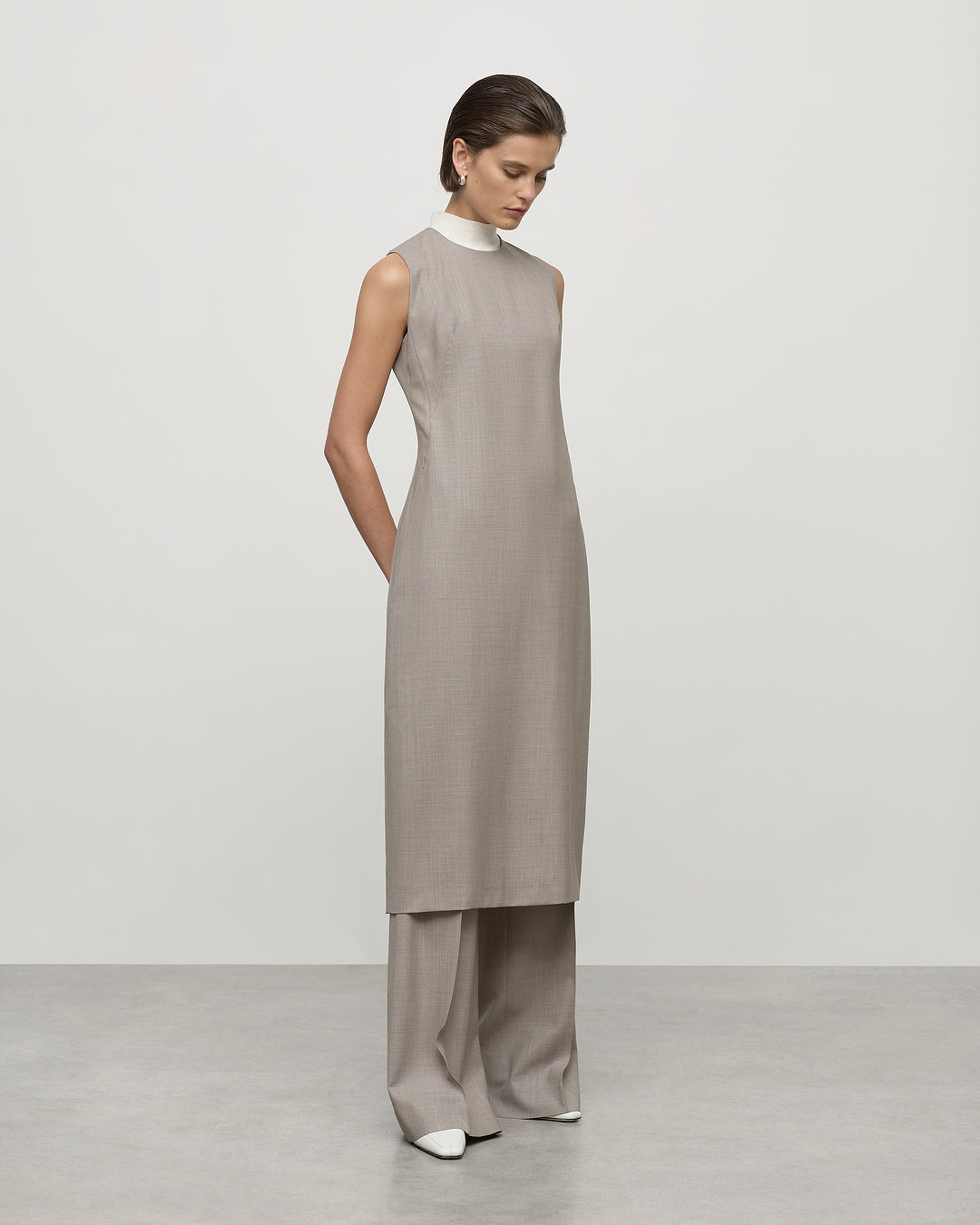 Audrey Dress in Oyster