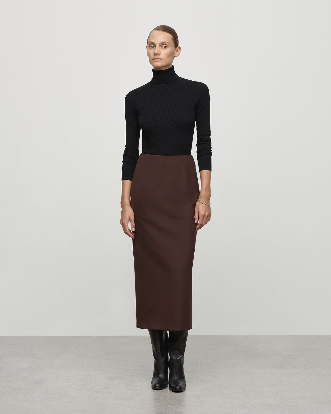 Ribbed Knit Turtleneck