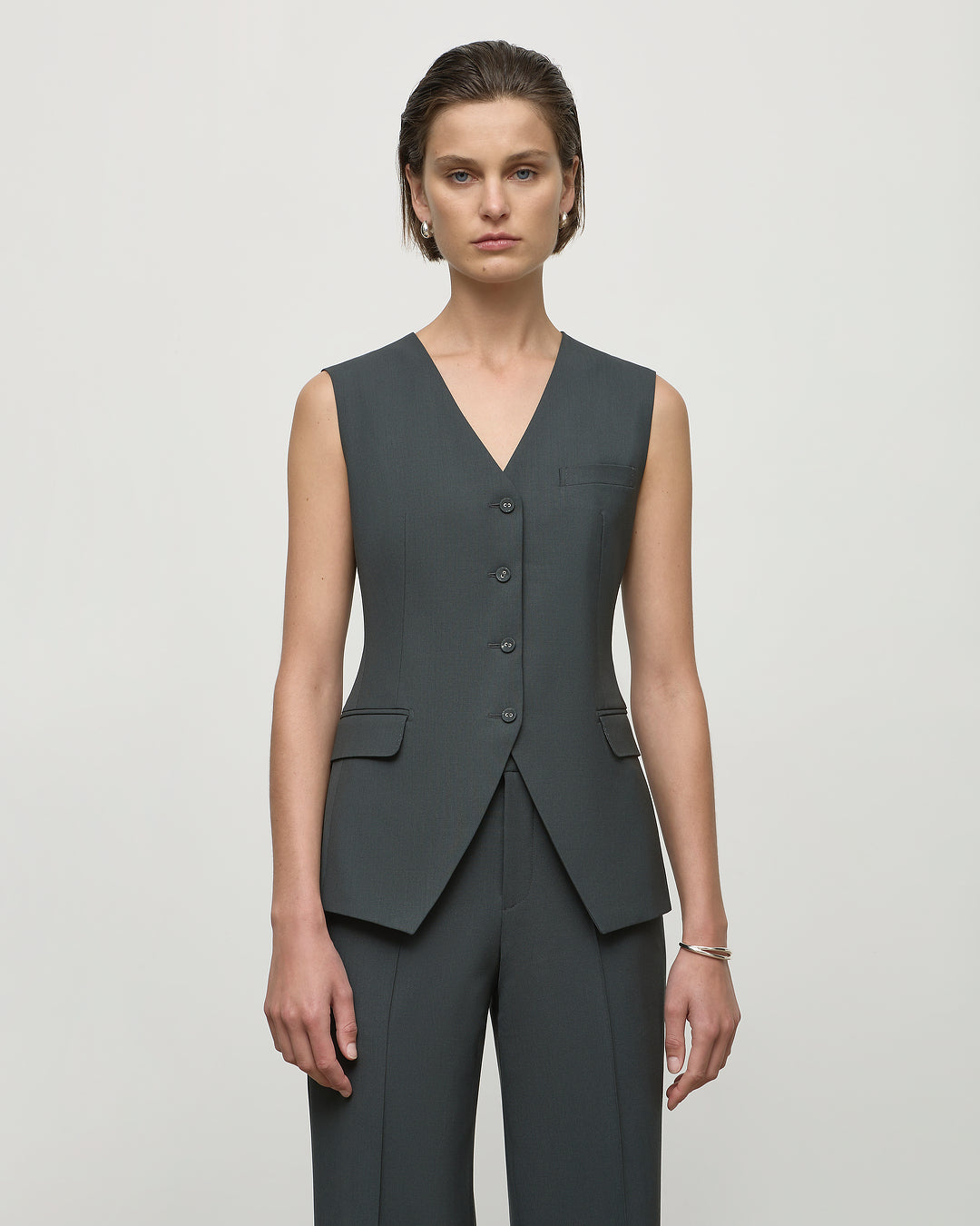 Ruth Vest in Olive Leaf