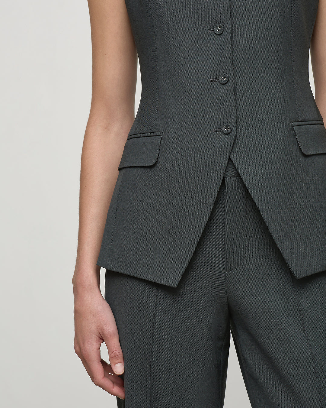 Ruth Vest in Olive Leaf