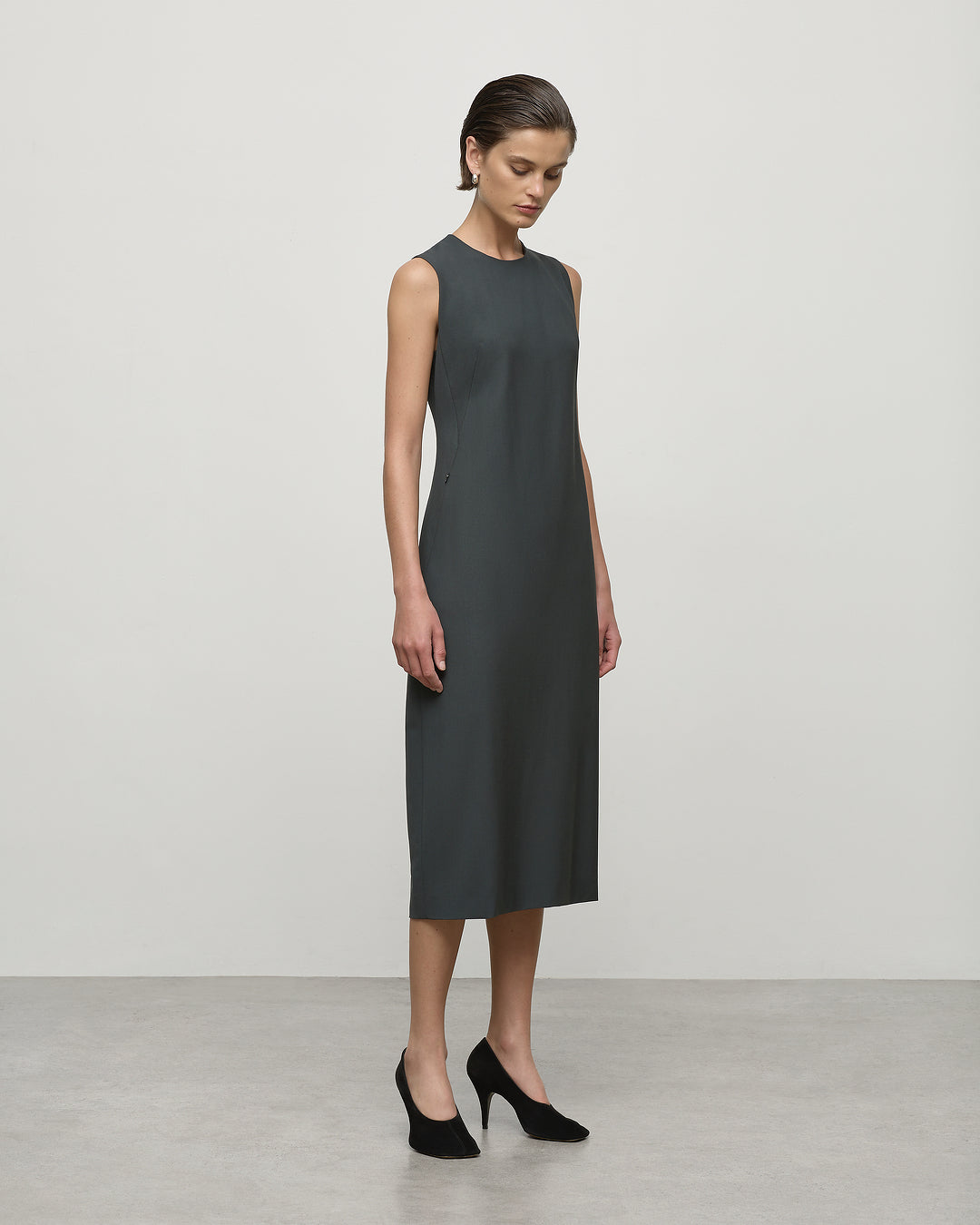 Audrey Dress in Olive Leaf