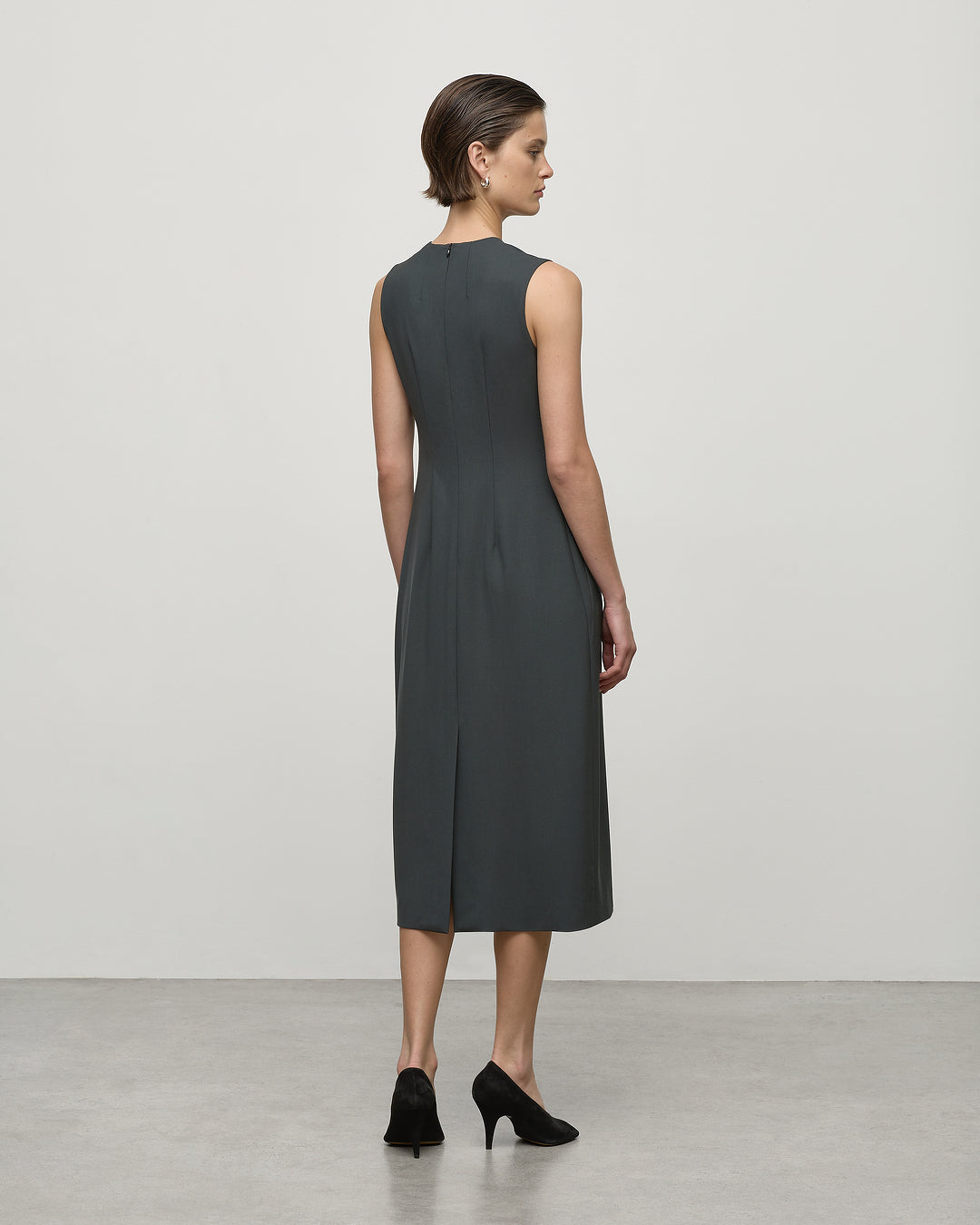 Audrey Dress in Olive Leaf