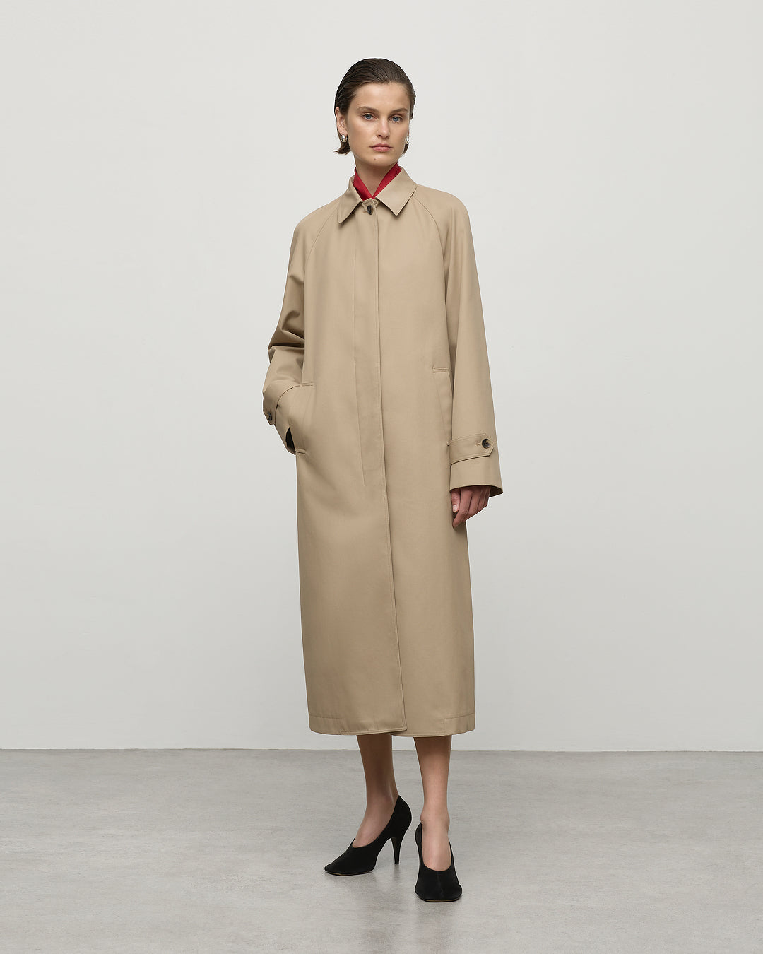 Jane Car Coat in Sandstone