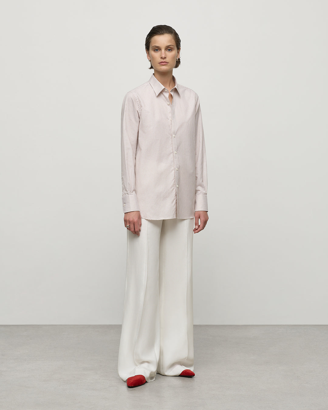 Atelier Shirt in Natural Stripe