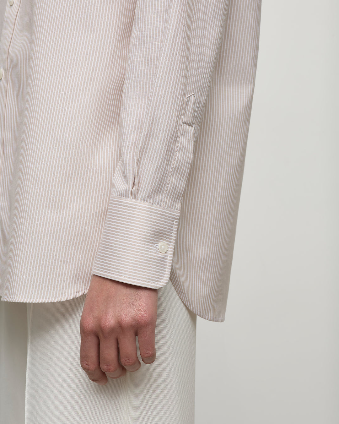 Atelier Shirt in Natural Stripe