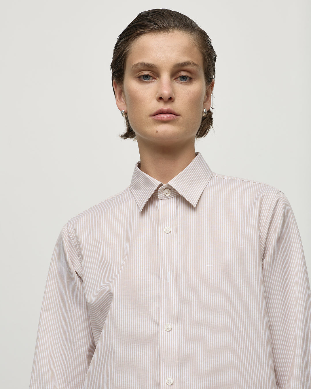 Atelier Shirt in Natural Stripe