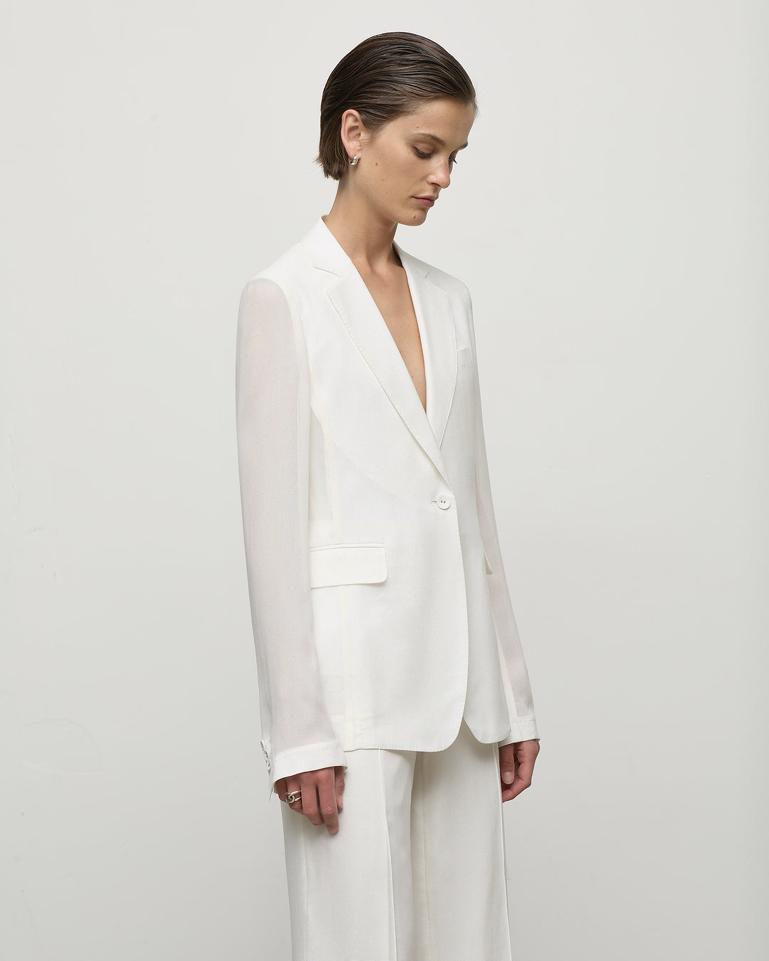 Eleanor Blazer in White