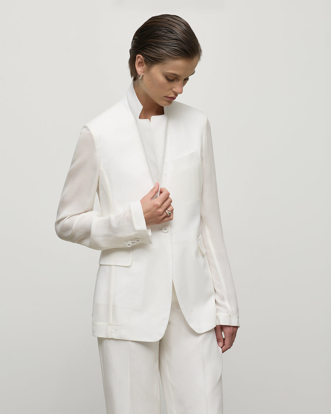 Eleanor Blazer in White