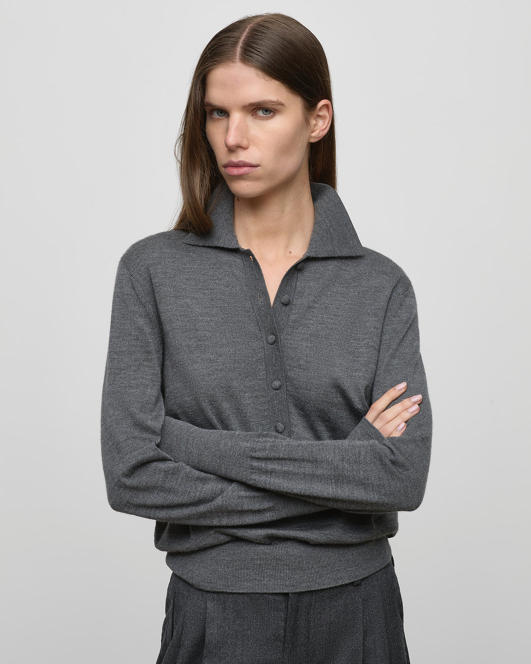 Merino Wool Polo Knit