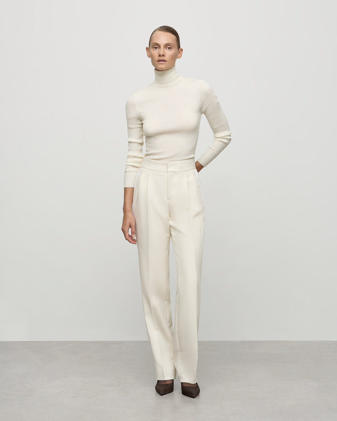 Ribbed Knit Turtleneck