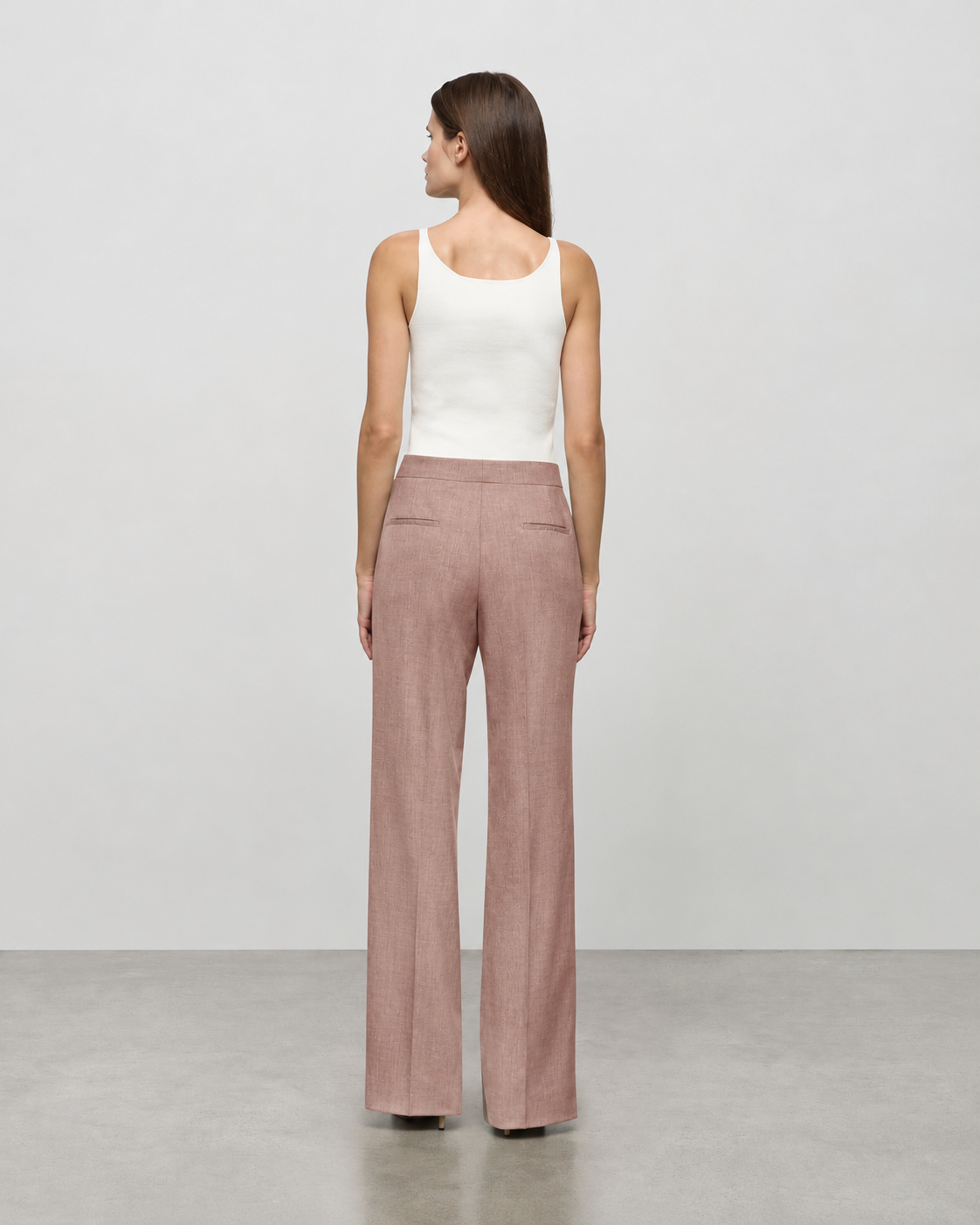 Vivienne Trouser in Pink Melange