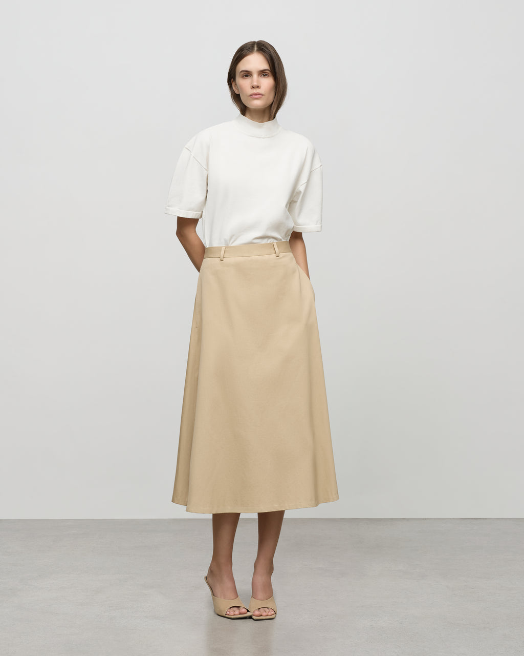 Theodora Skirt in Sandstone