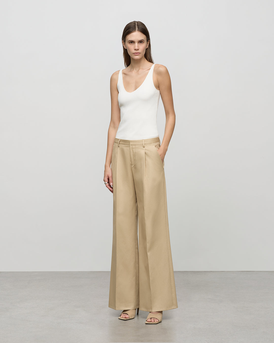 V-Neck Cami in Ivory