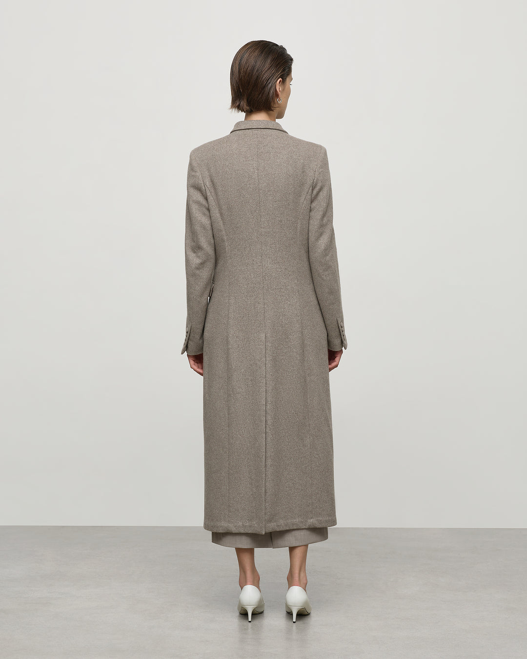 Double Breasted Coat in Grey