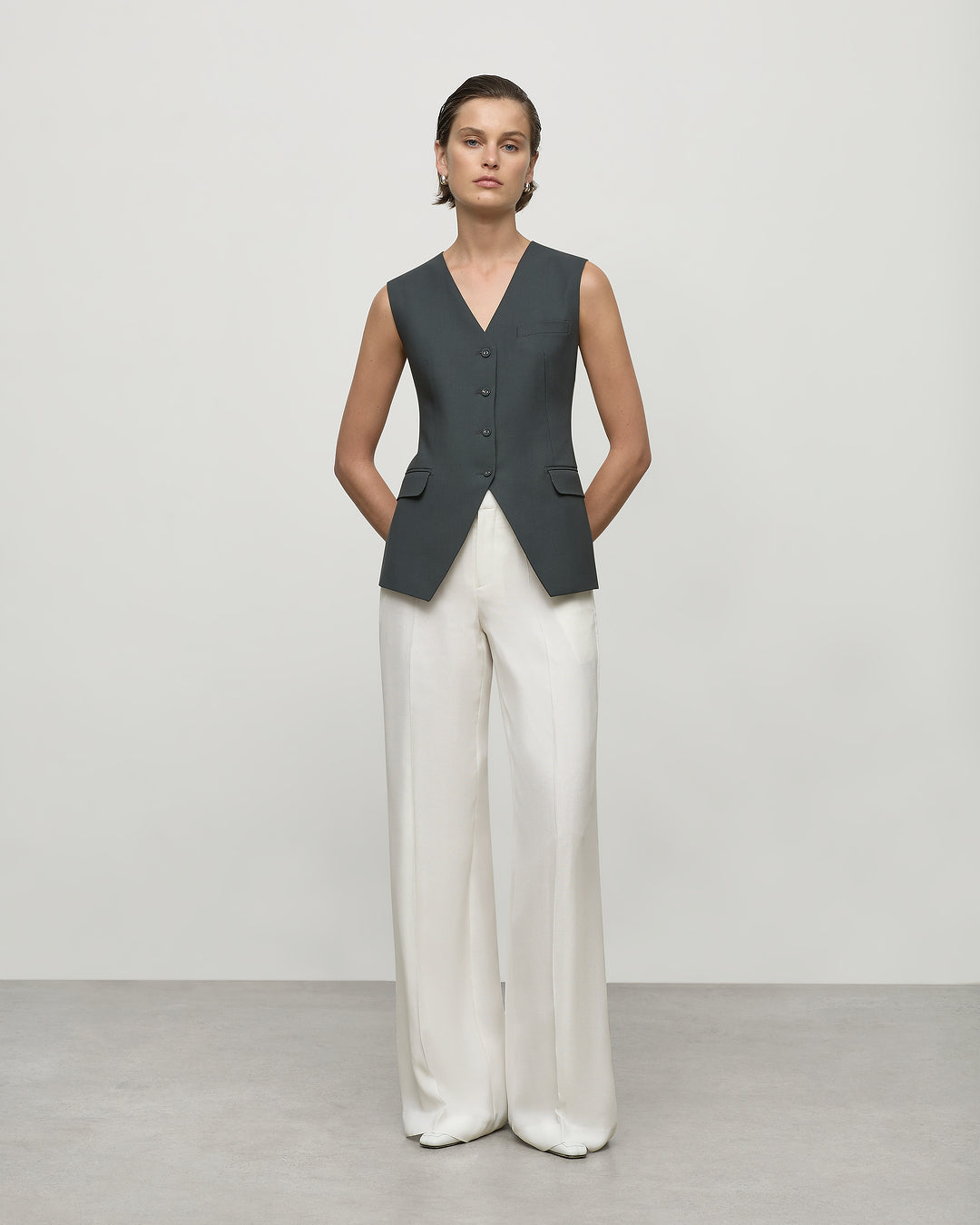 Ruth Vest in Olive Leaf