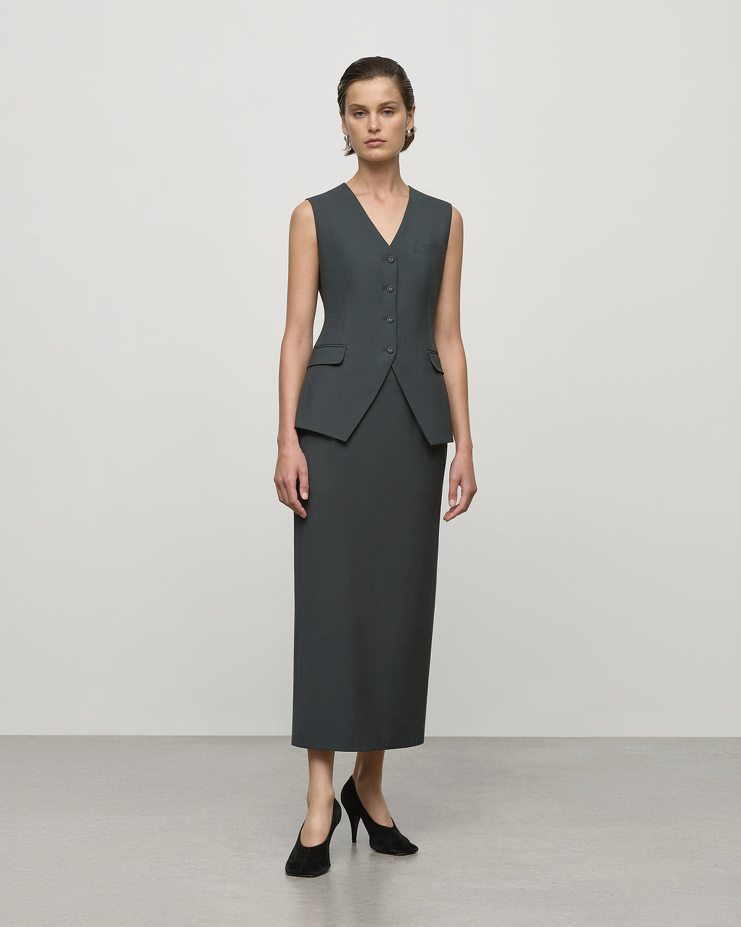Ruth Vest in Olive Leaf