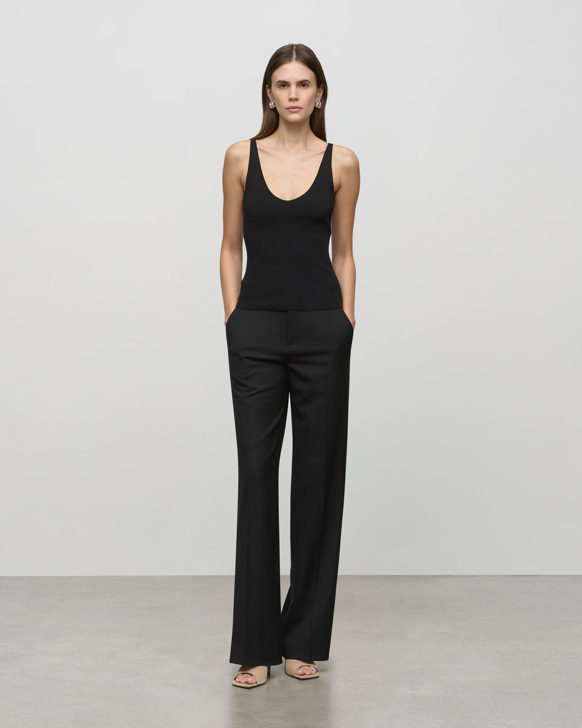 V-Neck Cami in Black