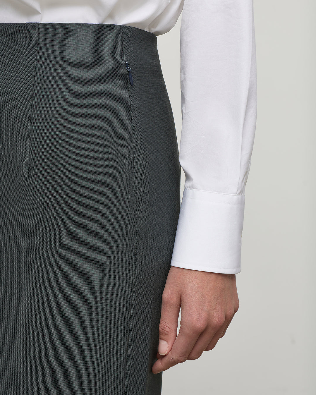 Midi Skirt in Olive Leaf