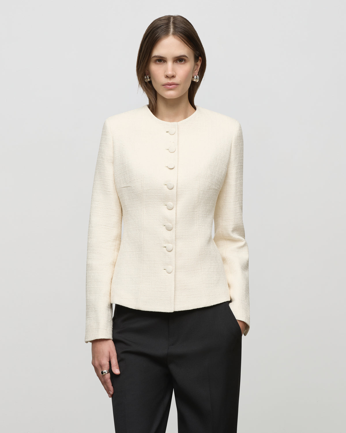 Penelope Blazer in Ivory