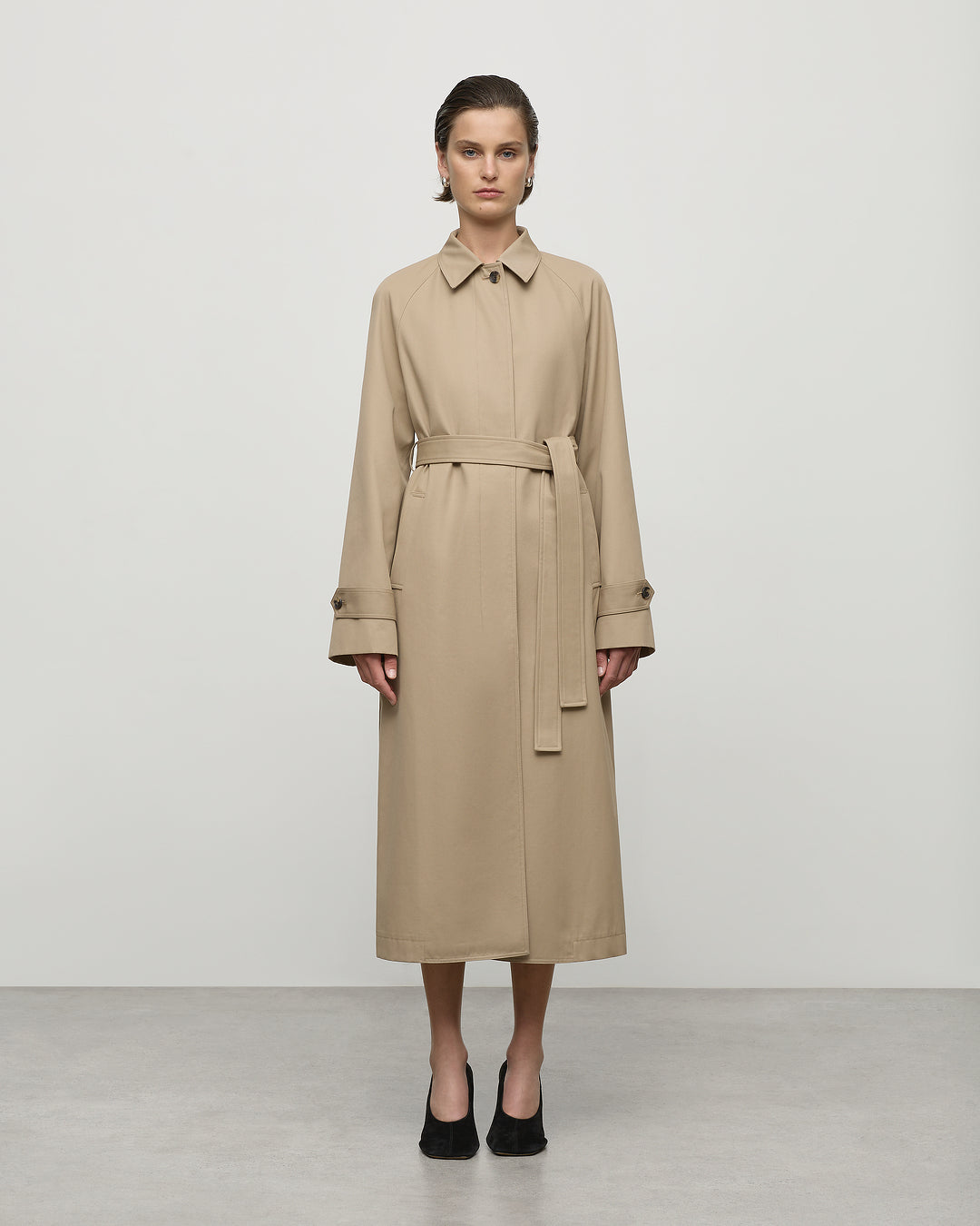 Jane Car Coat in Sandstone