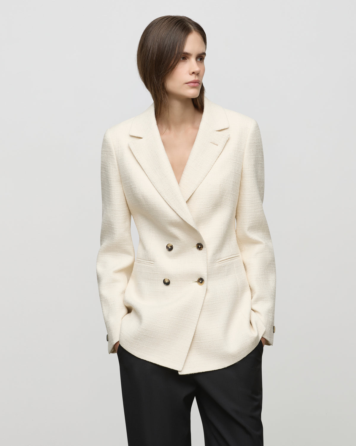 Lucille Blazer in Ivory