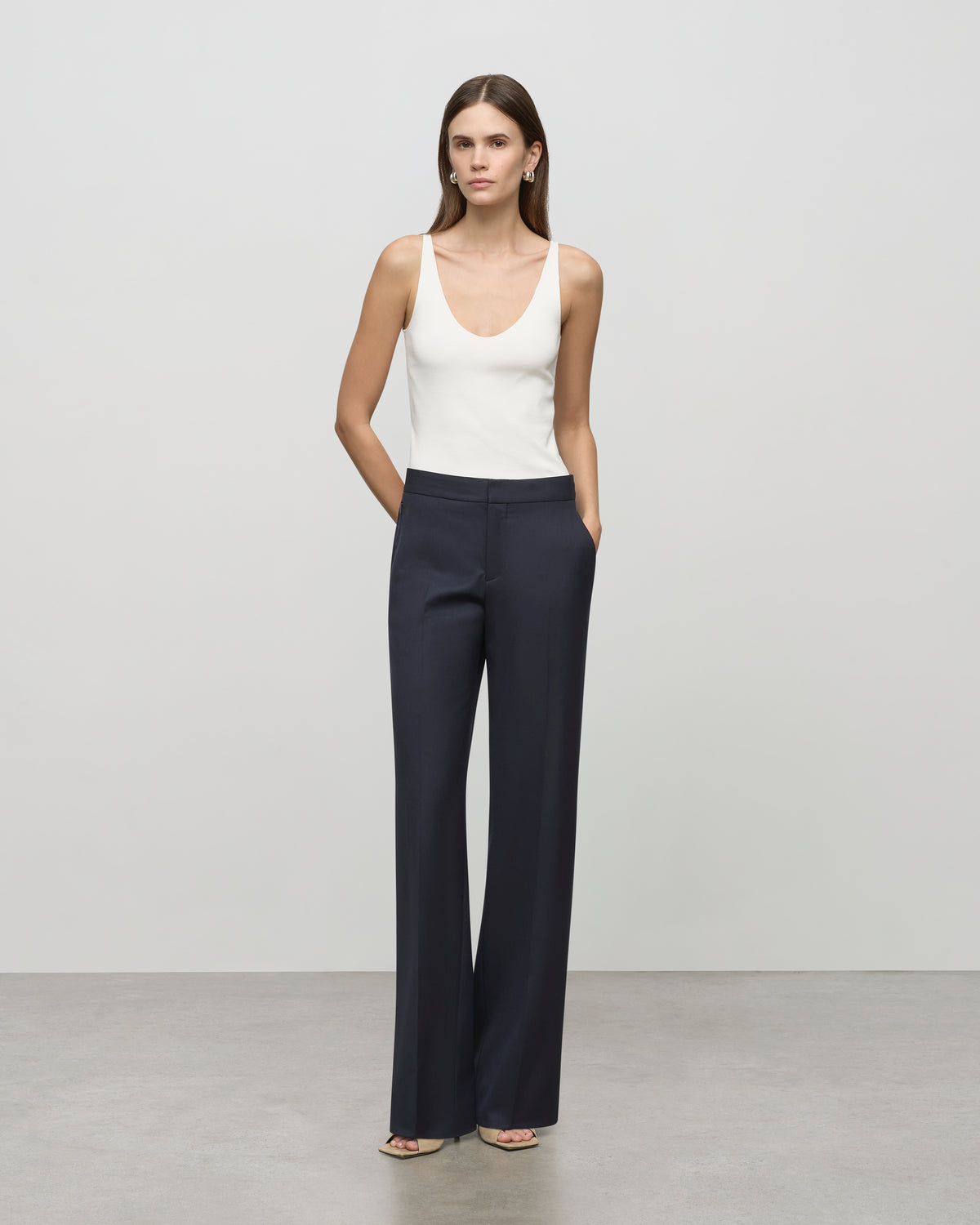 V-Neck Cami in Ivory