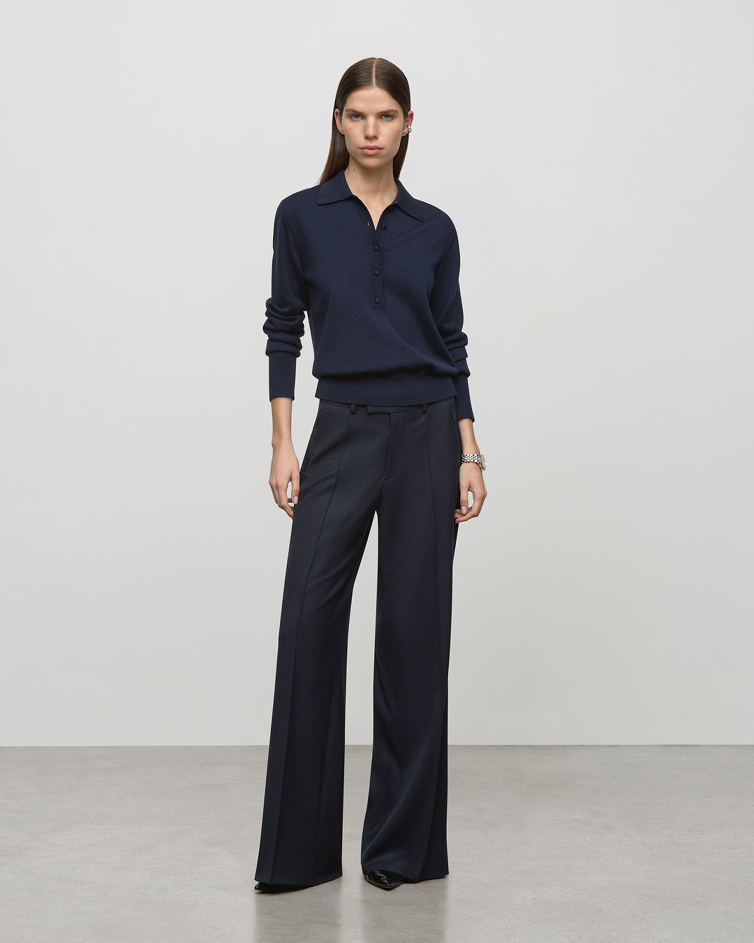 Merino Wool Polo Knit