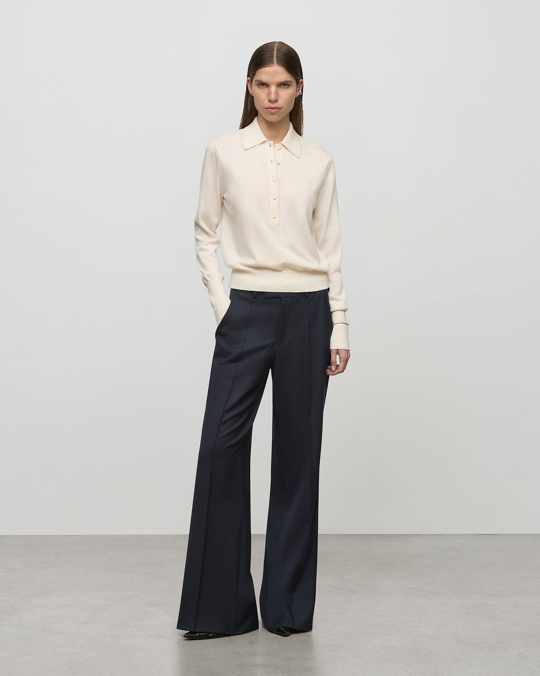 Merino Wool Polo Knit