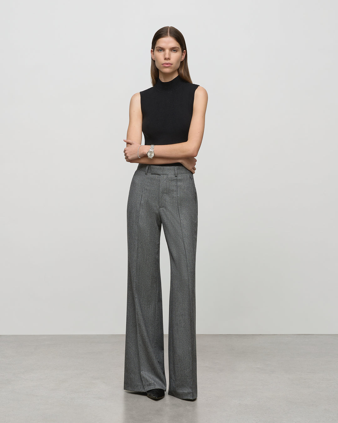 Rosa Trouser in Baby Houndstooth