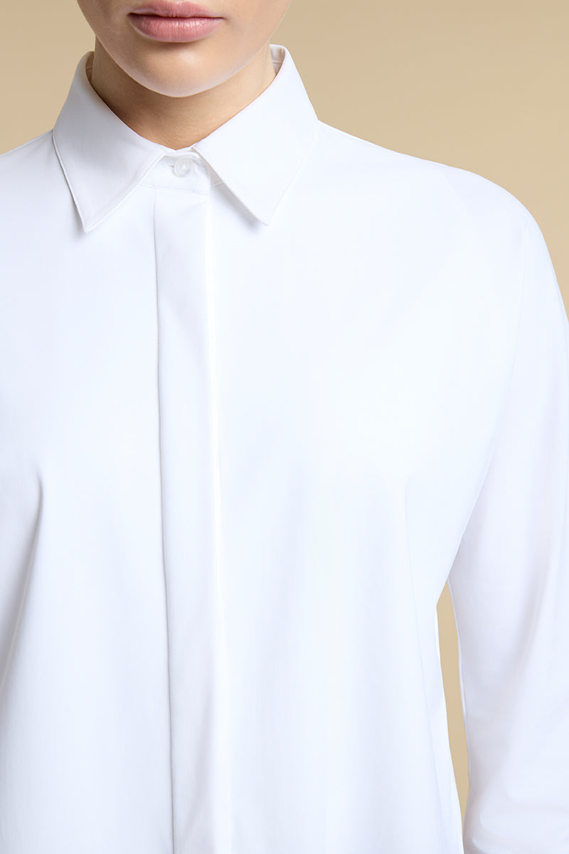 Classic shirt in technical silk – Eupheme