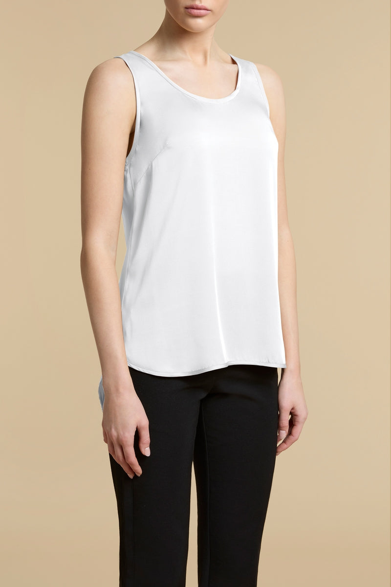 Cami in washable silk (Ivory)