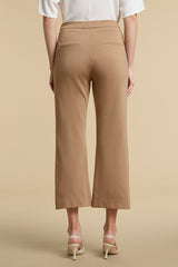 Maestro cropped pant in Ponte di Roma (Latte)